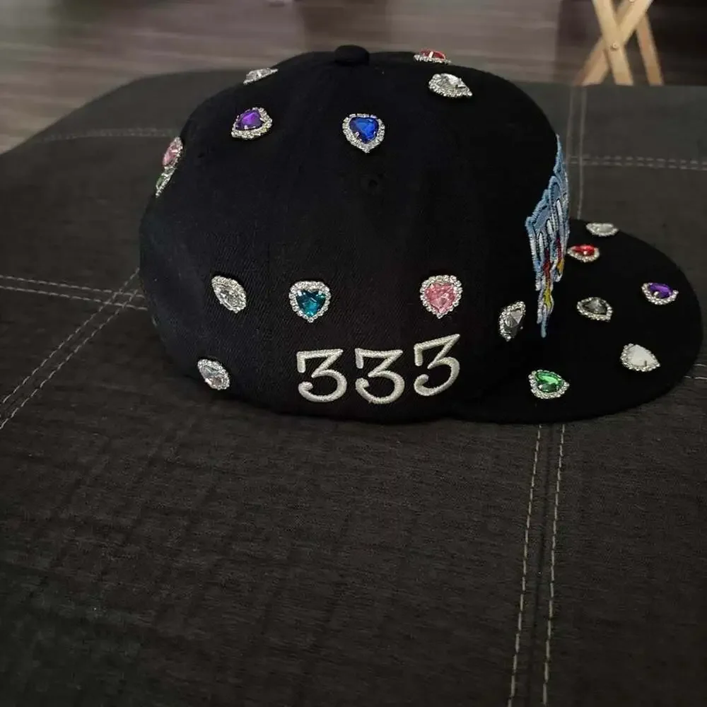 Dismissed Toxicity Snapback Hat with Rhinestones